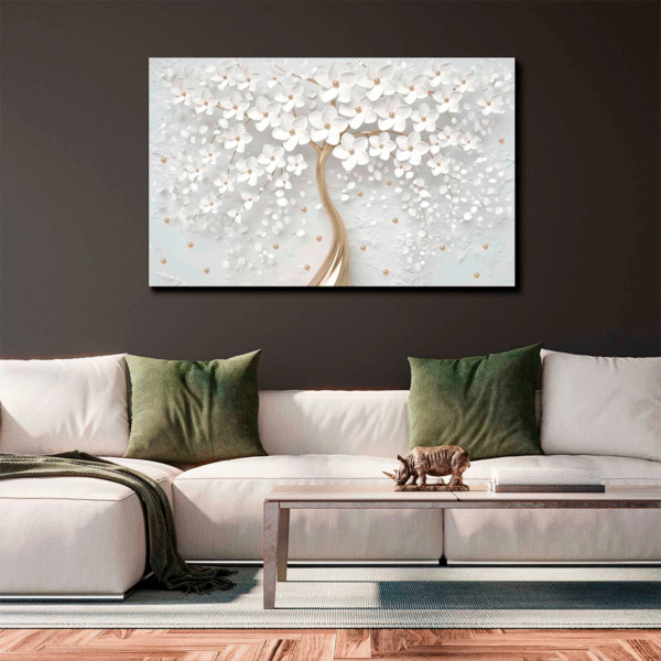 Flores Nacen en un Árbol con Barniz a Registro - Imagen 6
